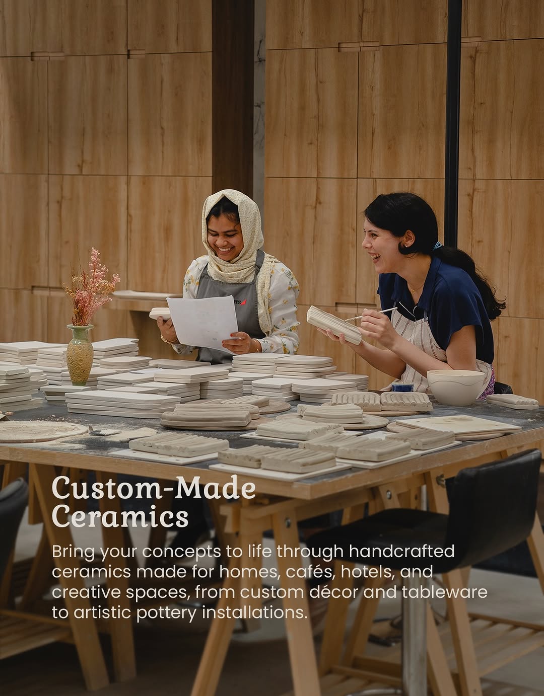 Bring your ideas to life through handcrafted ceramics made uniquely for your spa