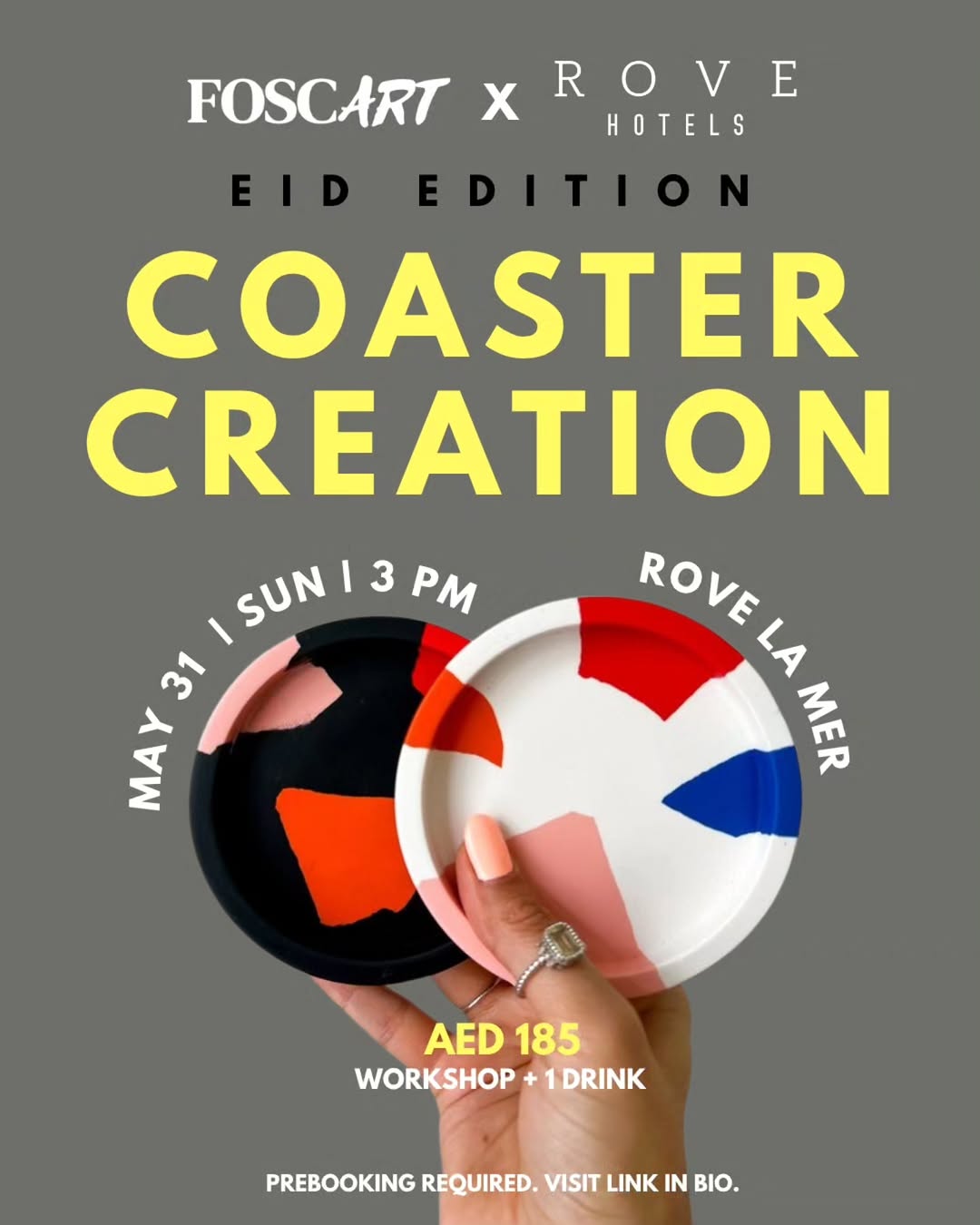 Rove Club Eid Edition is here! 

@fosc.art x @rovehotels

Join us at Rove La Mer