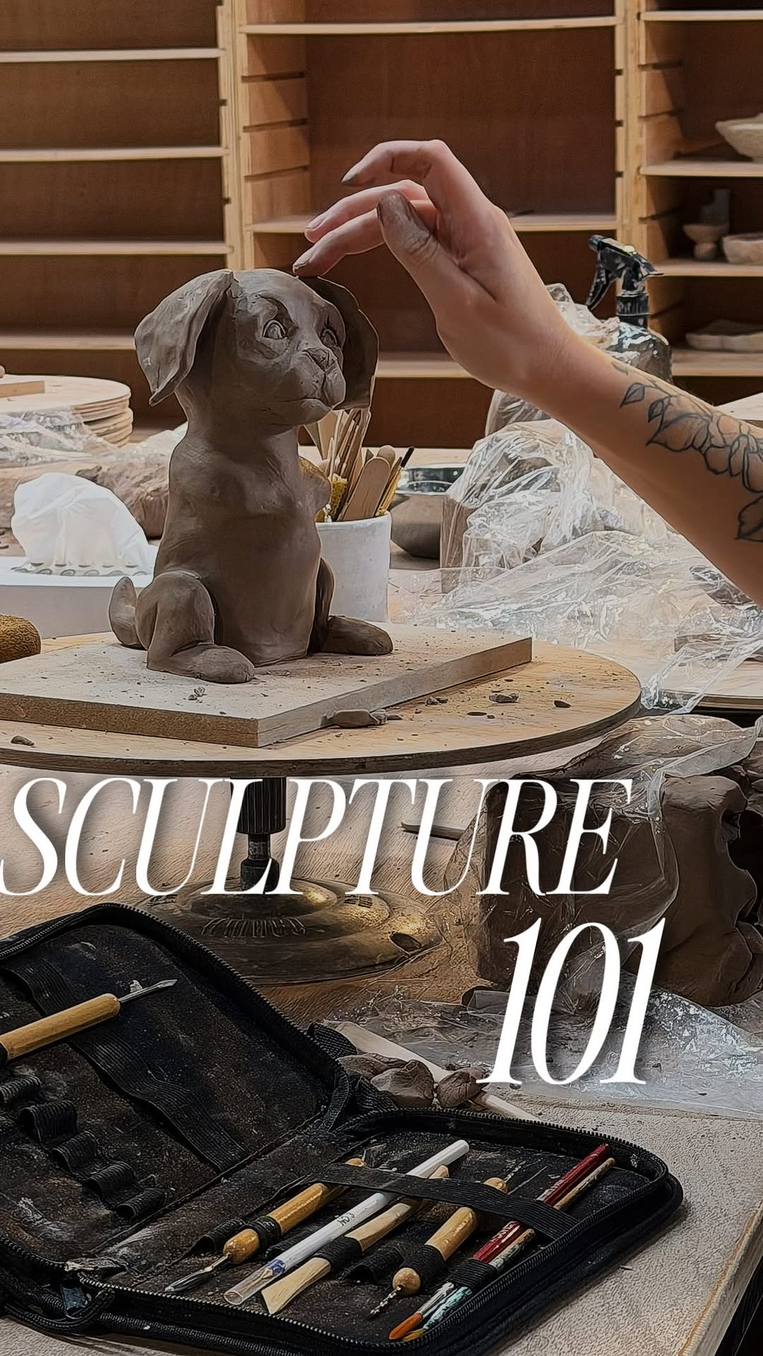 Beginner sculpture sessions are all about slowing down, getting your hands messy