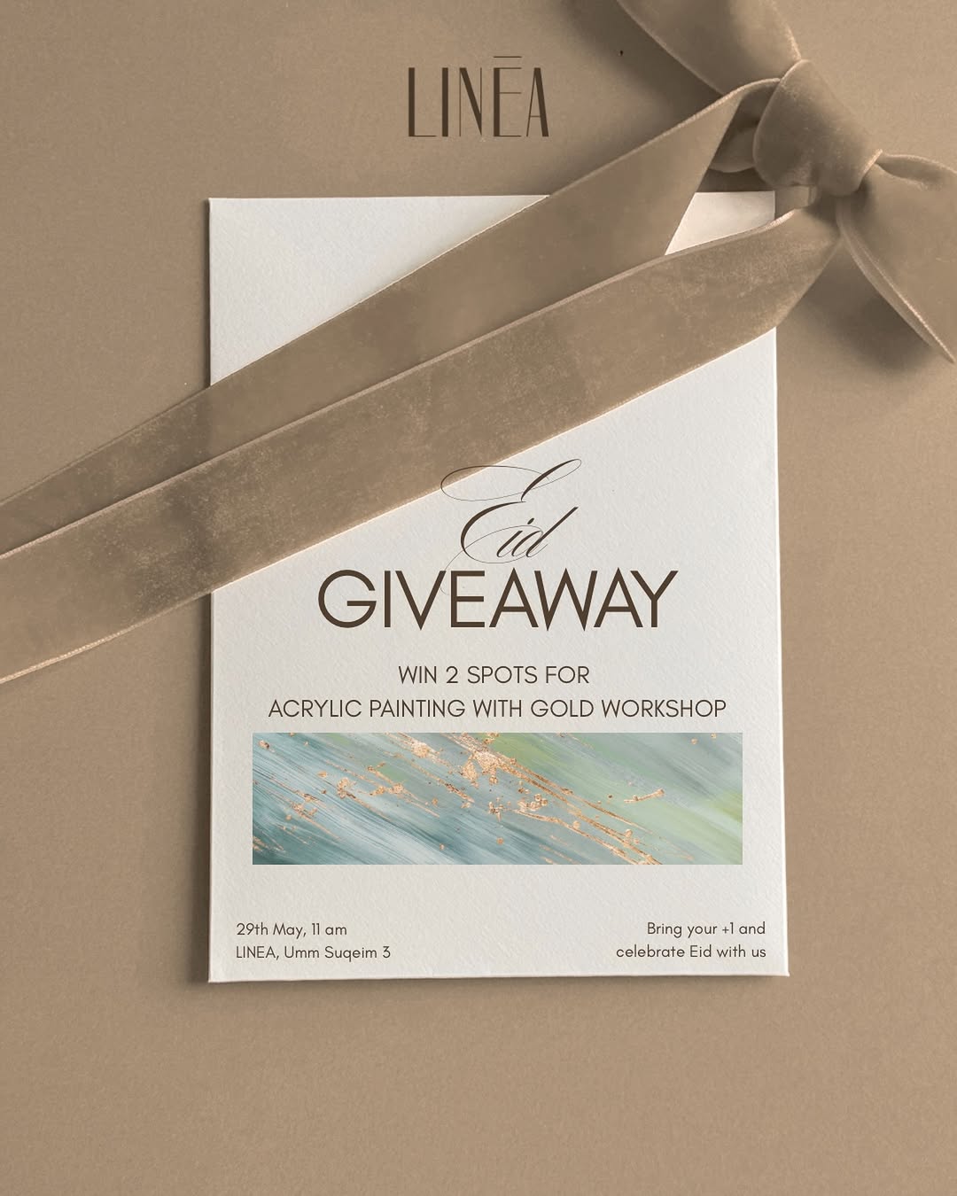 This Eid, we want to gift you a moment of creativity! ✨

Win a workshop experien