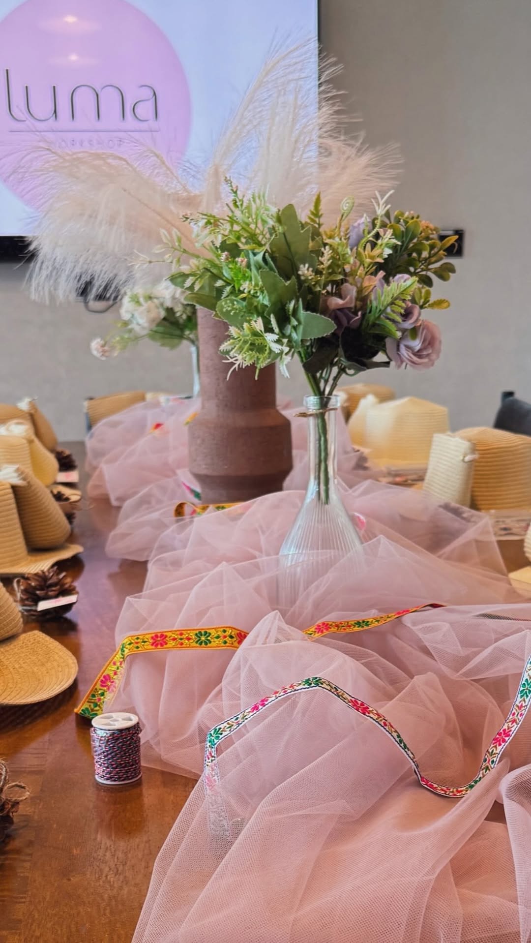 Our little designers at the Luma Summer Workshop created their own custom hats &