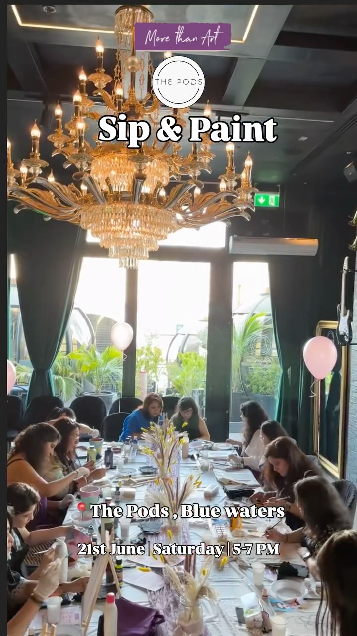 🎨 It’s happening again! —  cozy art session at The PODS, Bluewaters Dubai 💙

📅 M