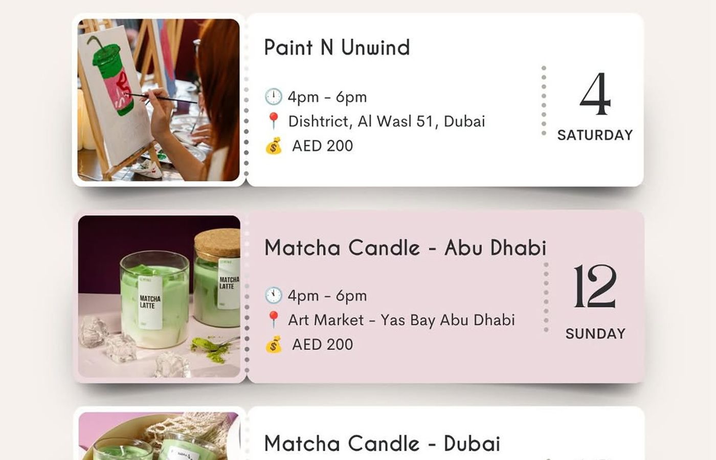 Matcha Candle Making - Dubai
